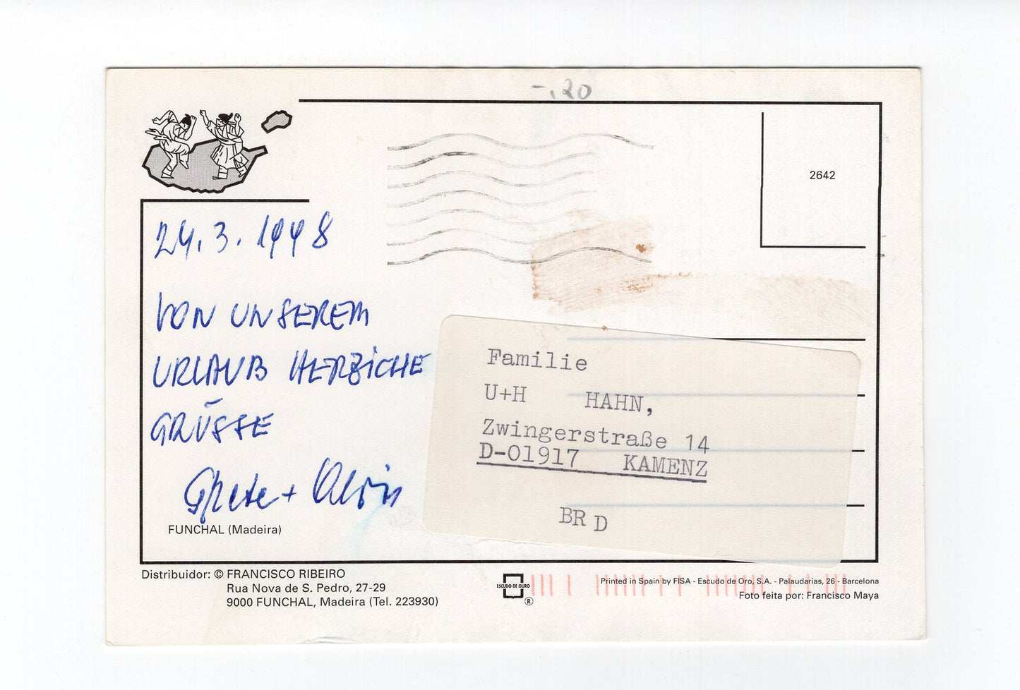 Ansichtskarte Madeira / Funchal / Portugal