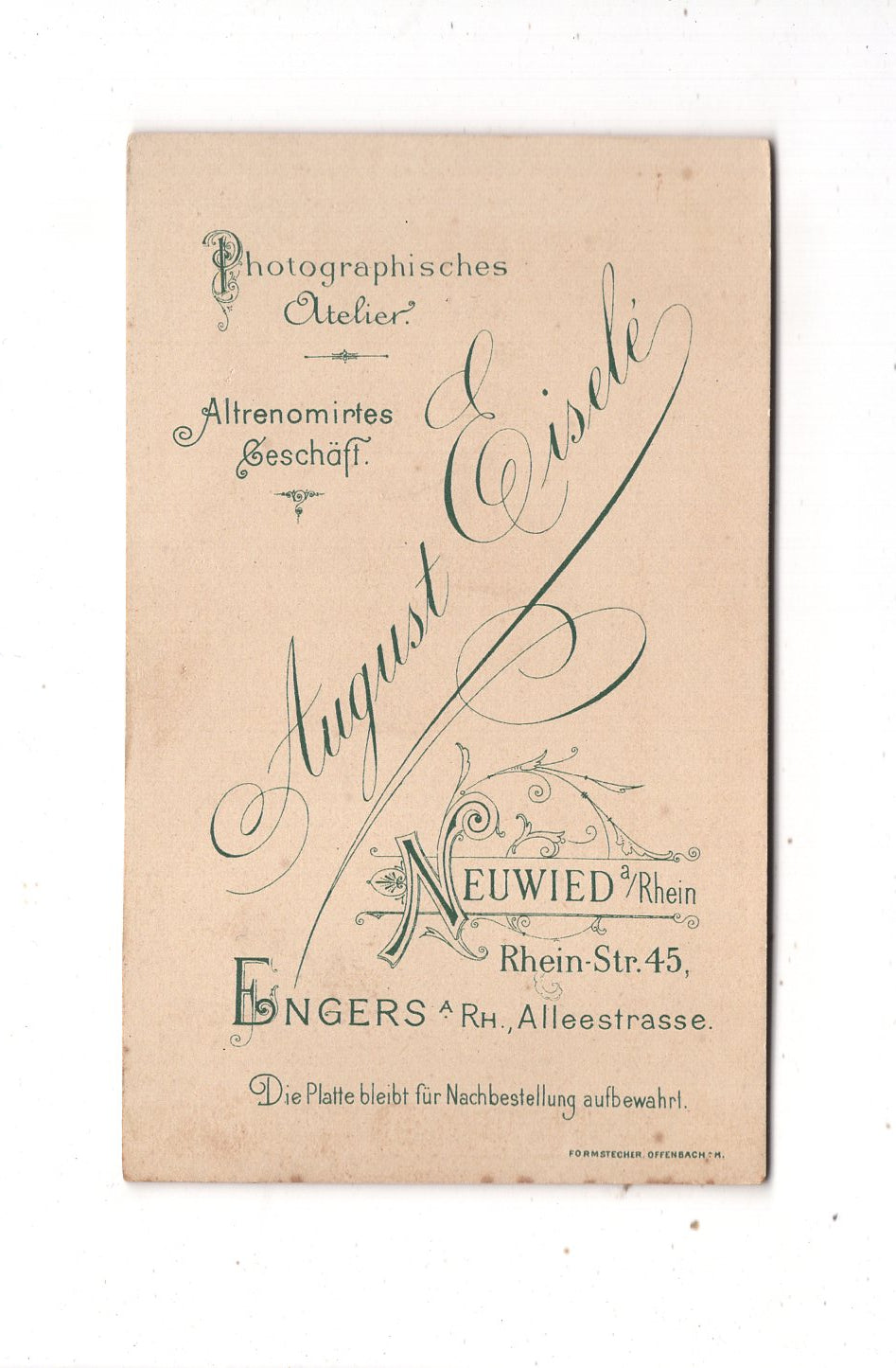 Fotografie Feines Paar - Neuwied / Engers 1904