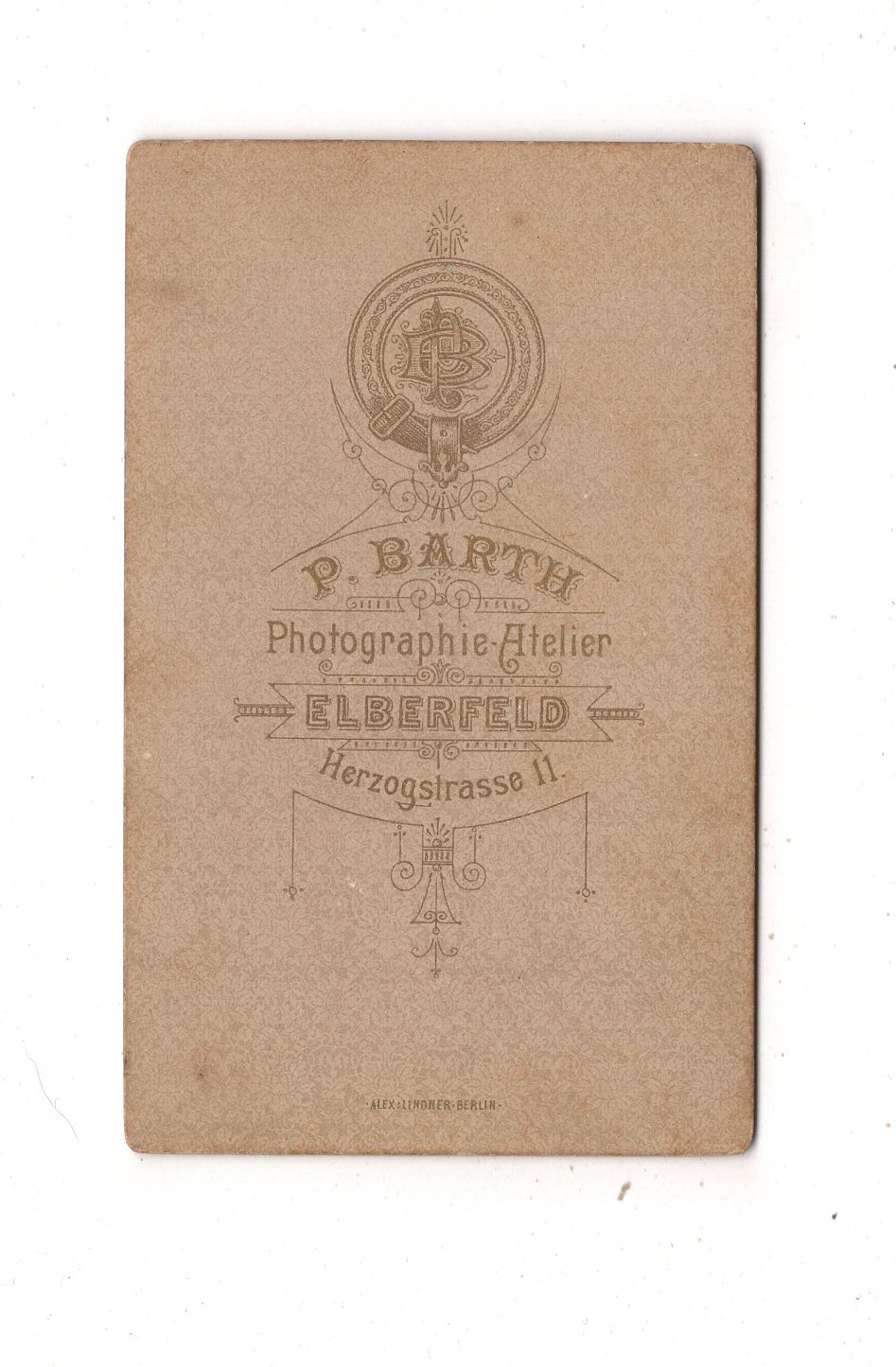 Fotografie Niedlicher kleiner Junge - Elberfeld um 1890 / CDV M1-14