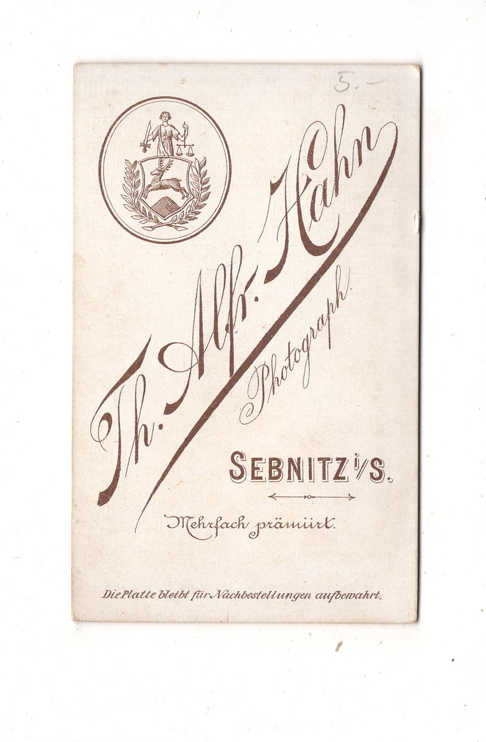 Fotografie Niedliches kleines Kind - Sebnitz 1880er / CDV M1-34