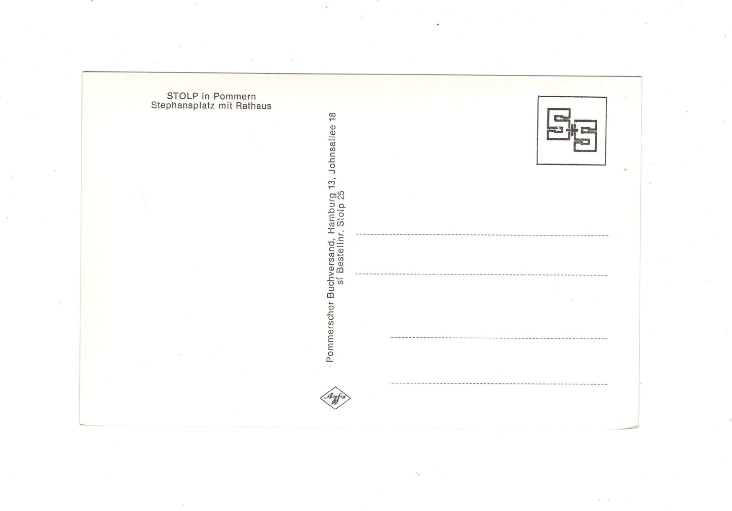 Ansichtskarte Stolp in Pommern / Slupsk / Stephansplatz mit Rathaus / Polen