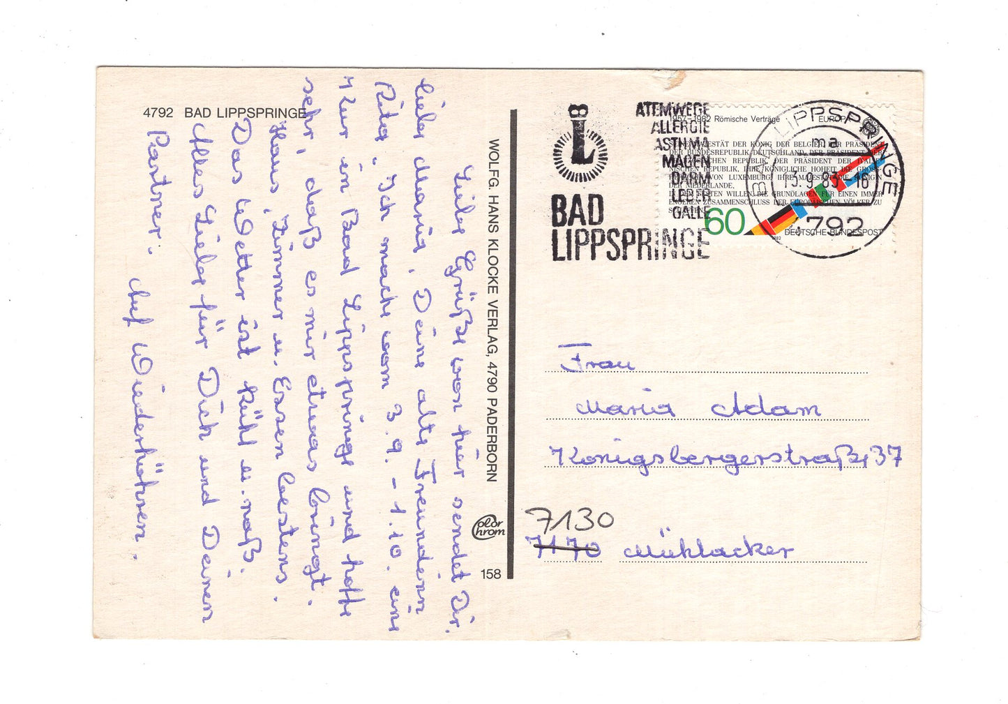 Ansichtskarte Bad Lippspringe / Waldsanatorium +++
