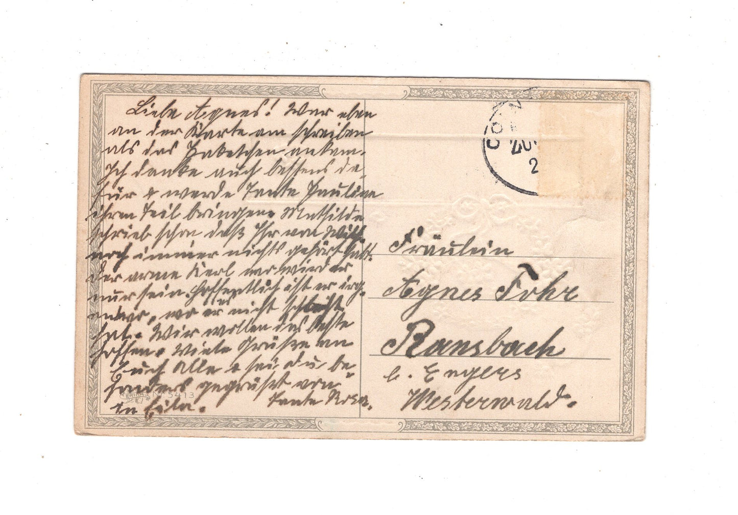 Ansichtskarte Glückwünsche / Glückwunsch zum Namenstag / L1-63