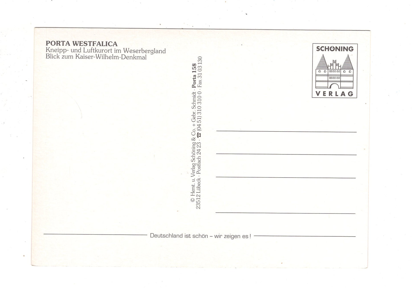 Ansichtskarte Porta Westfalica / Kaiser-Wilhelm-Denkmal +++ / J1-56