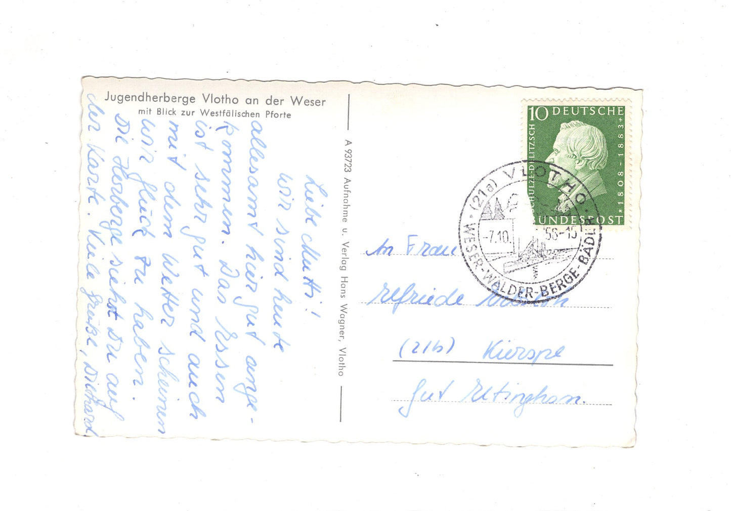 Ansichtskarte Jugendherberge Vlotho an der Weser / I1-60