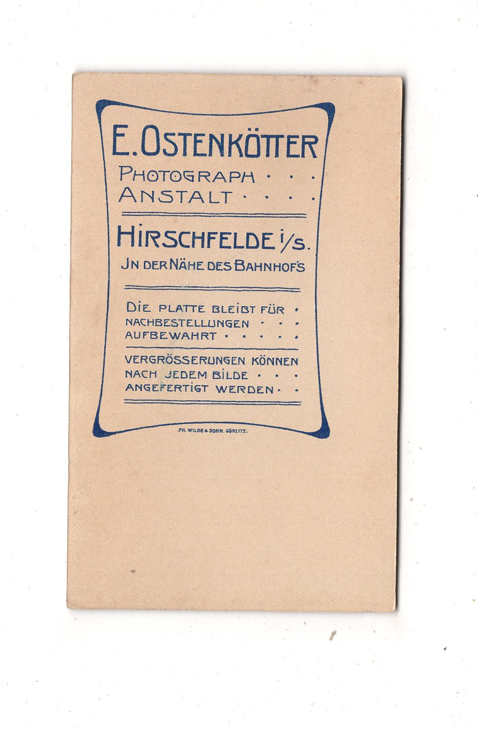 Fotografie Niedlicher kleiner Junge - Hirschfelde 1890er / CDV M1-14