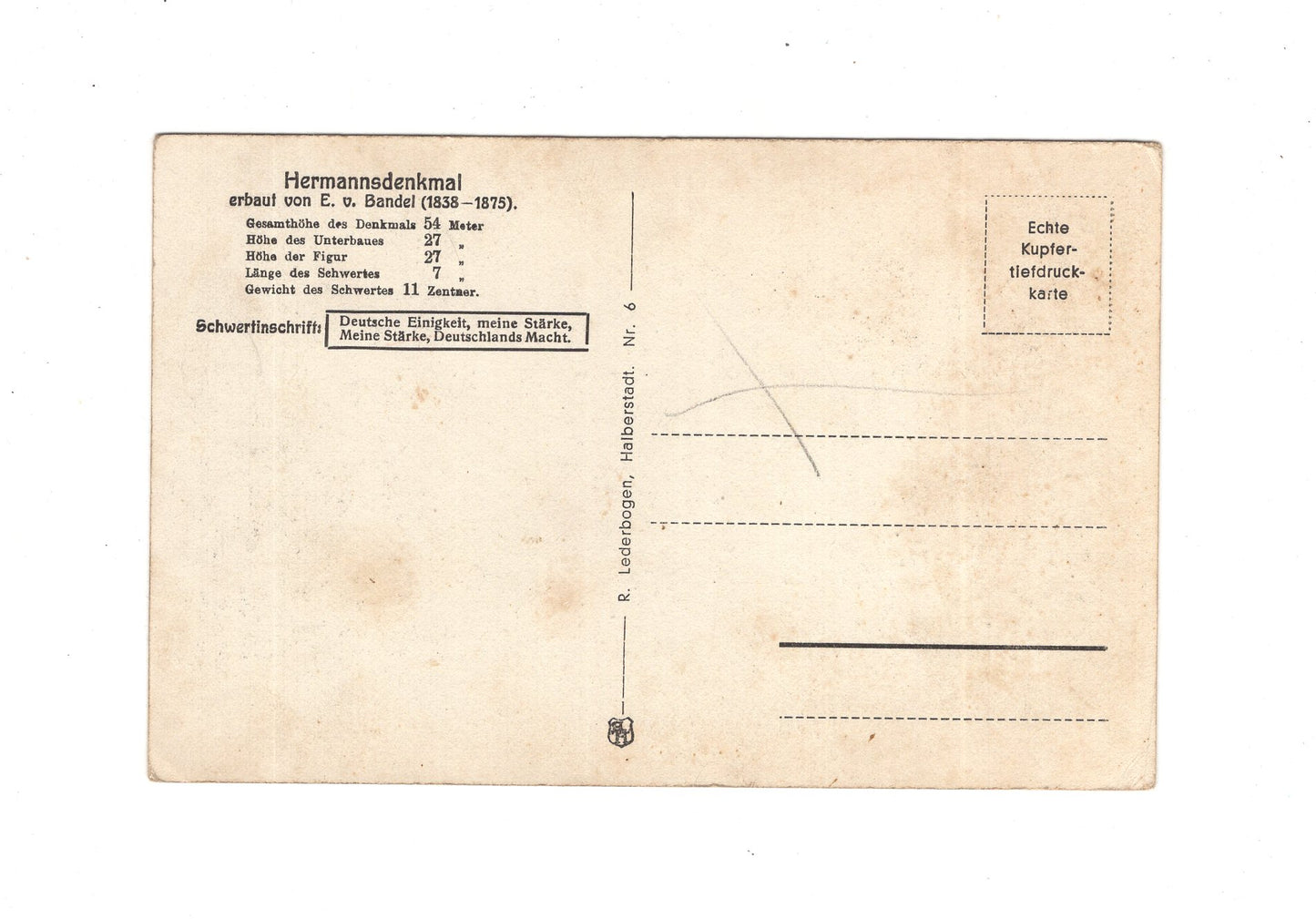 Ansichtskarte Teutoburger Wald / Hermannsdenkmal