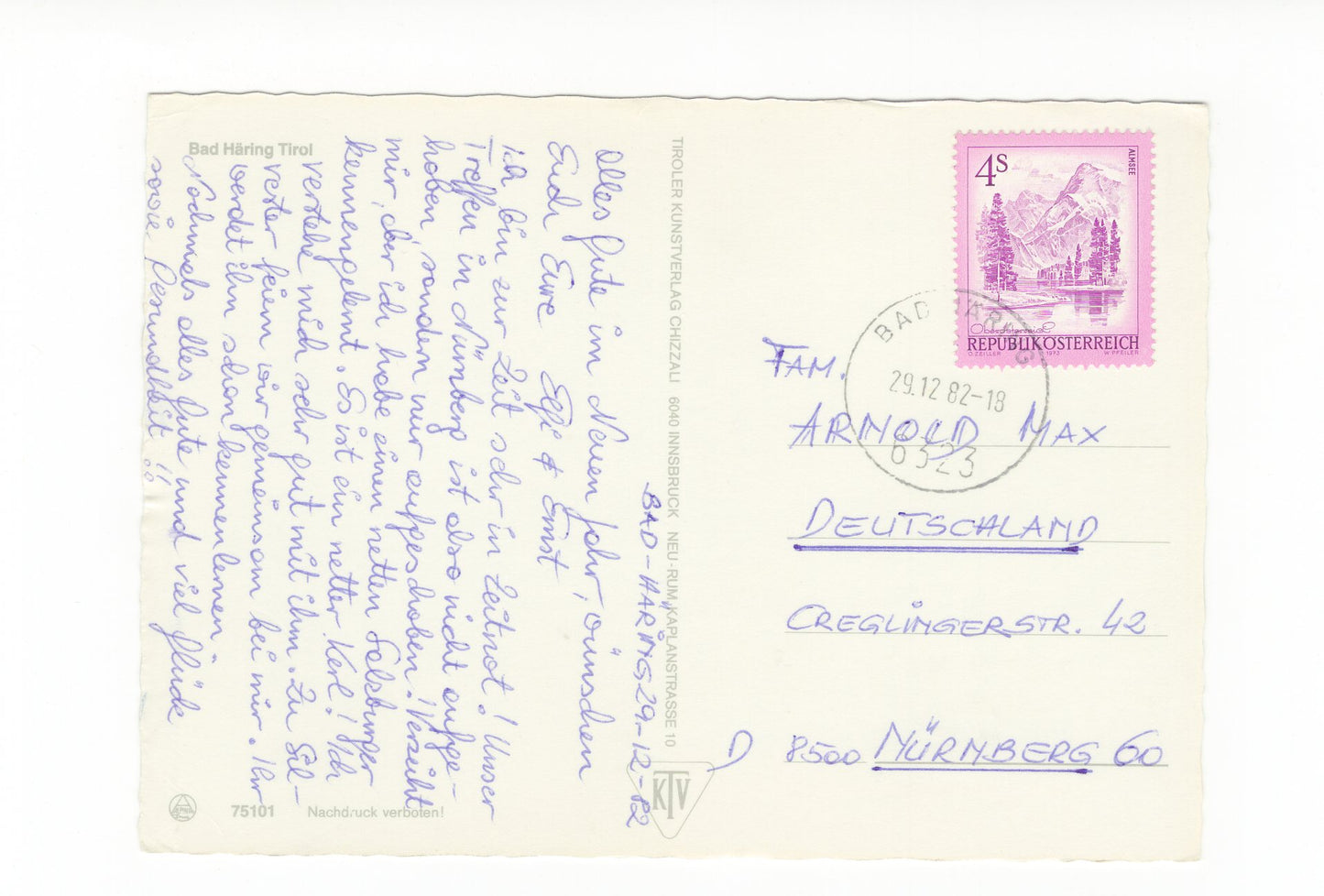 Ansichtskarte Bad Häring / Tirol / Österreich