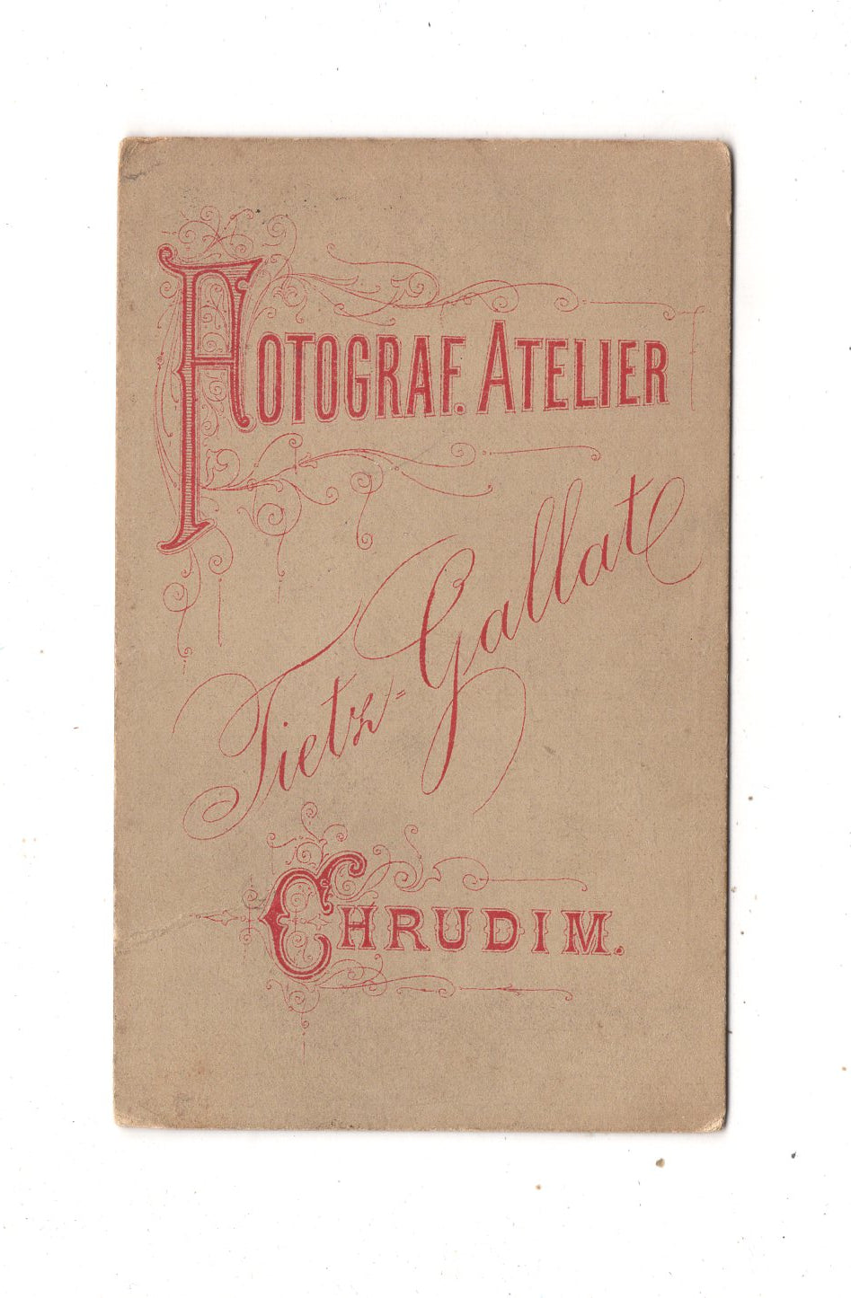 Fotografie Herrenportrait - Chrudim 1870er