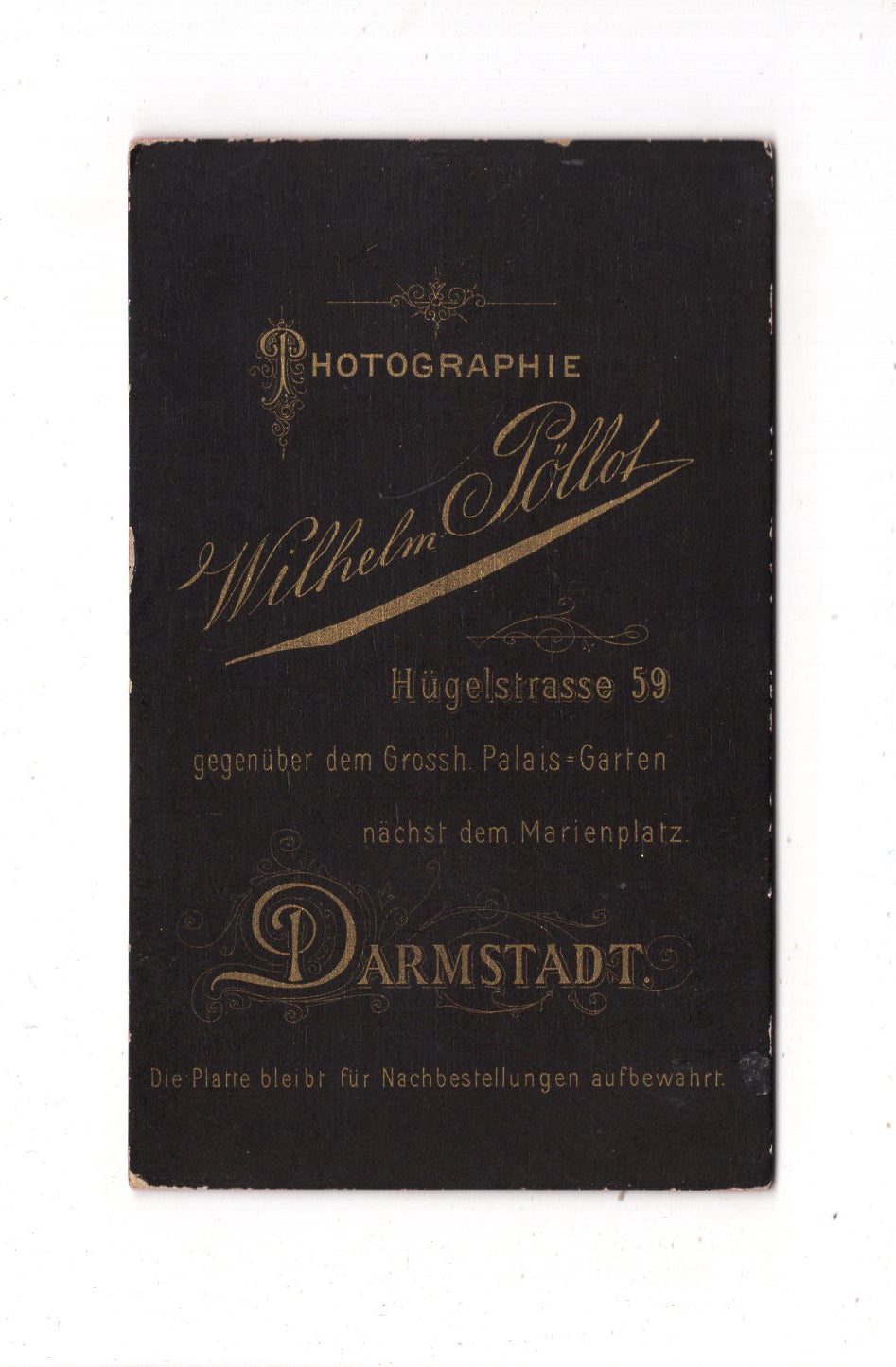 Fotografie Niedliches kleines Kind - Darmstadt 1880er / CDV M1-34