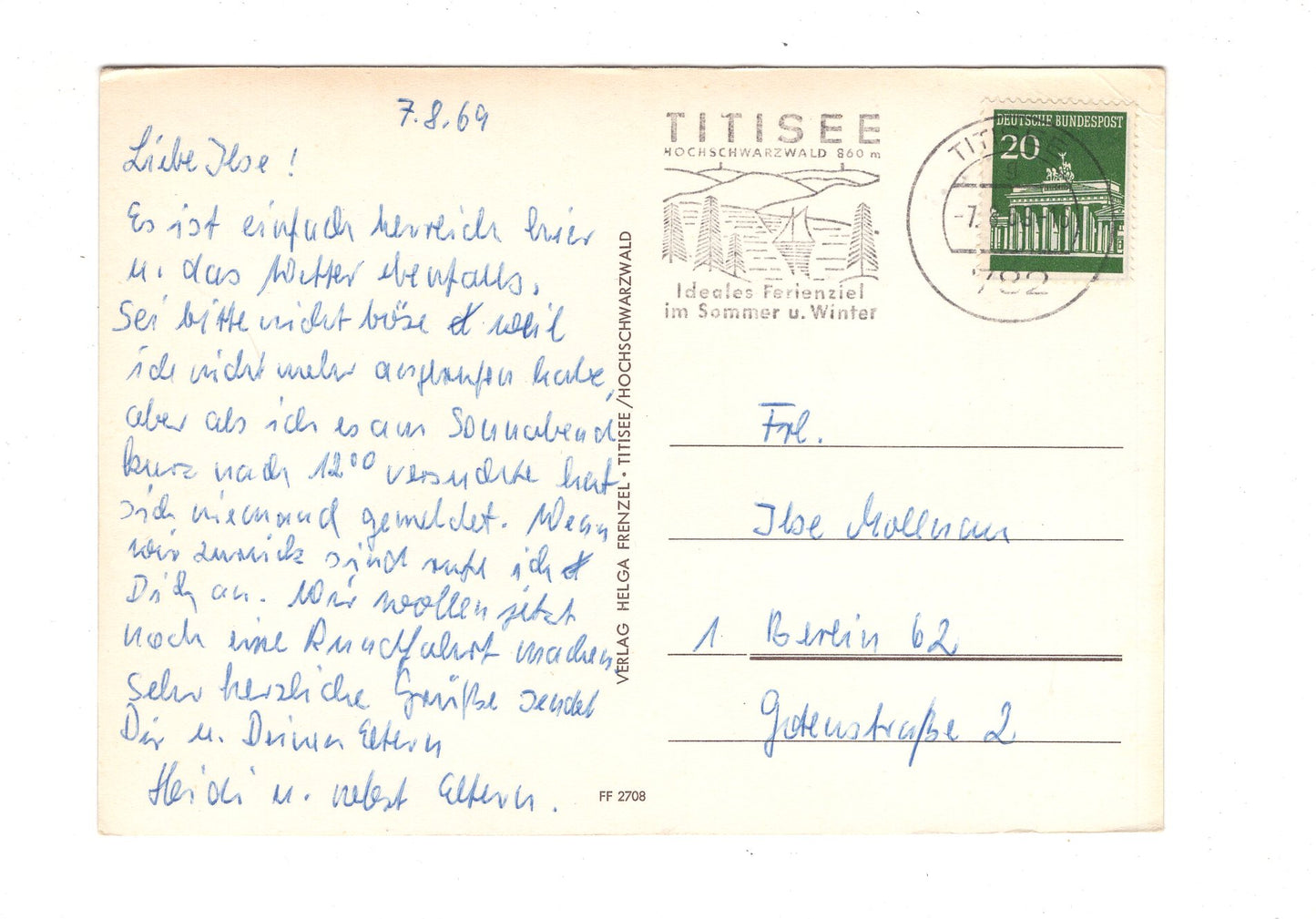 Ansichtskarte Titisee-Höllental-Feldberg im Hochschwarzwald / G1-65