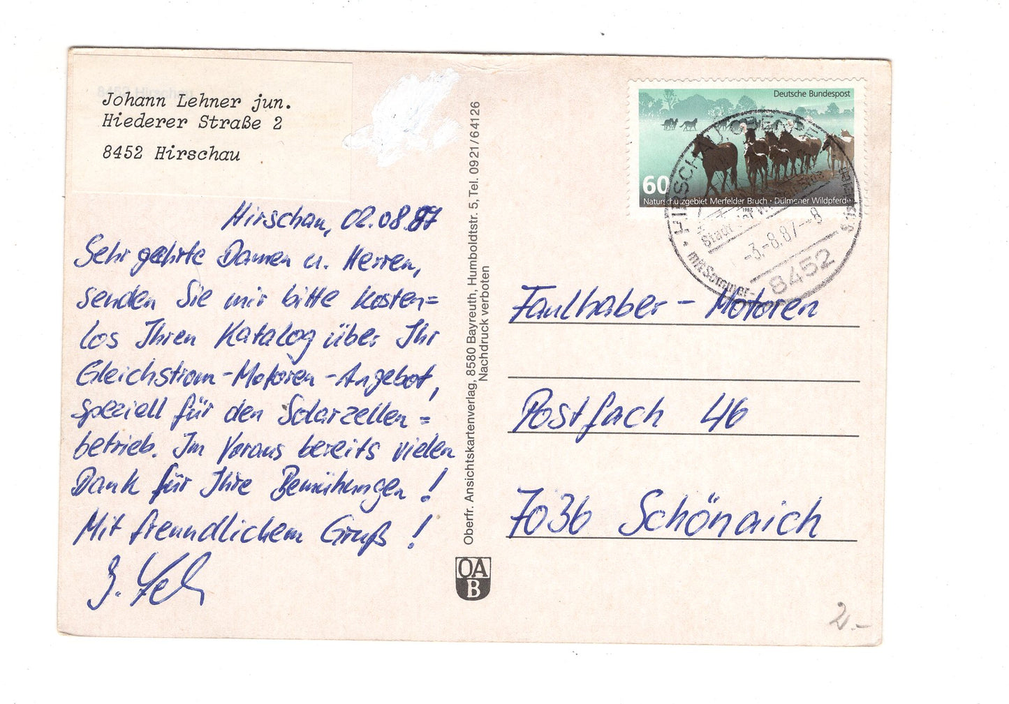 Ansichtskarte Hirschau / Oberpfalz / H1-61