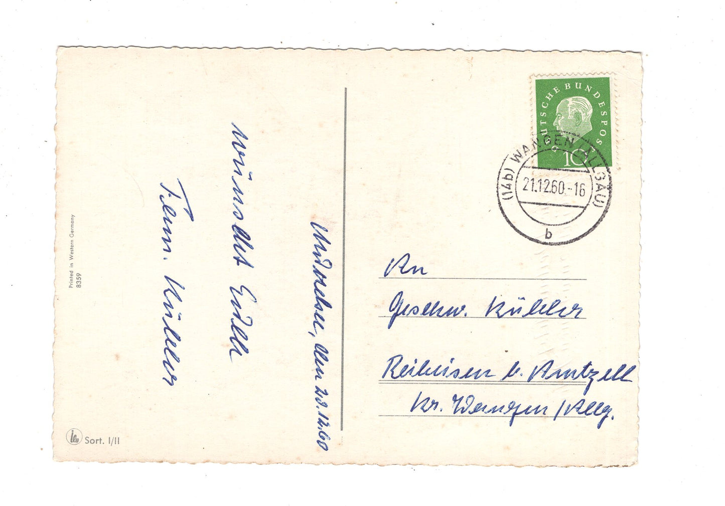 Ansichtskarte Feiertage / Frohe Weihnachten / K1-67