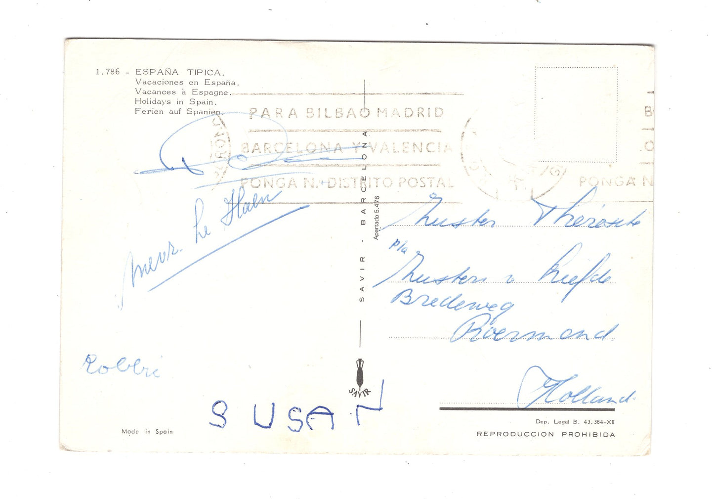 Ansichtskarte Espana Tipica / Burros / Spanien