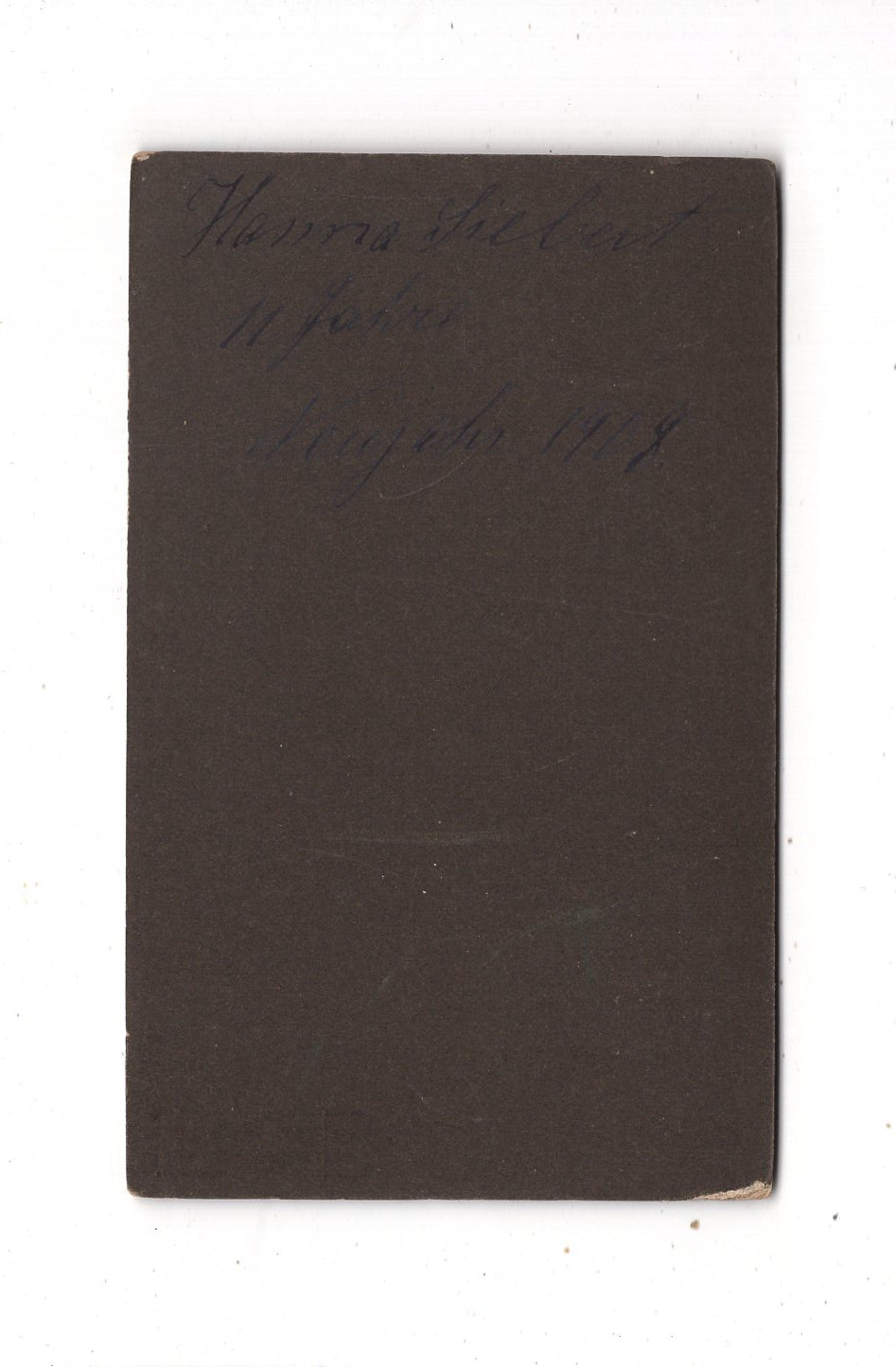Fotografie Niedliches kleines Mädchen / benannt - Marburg an der Lahn 1908