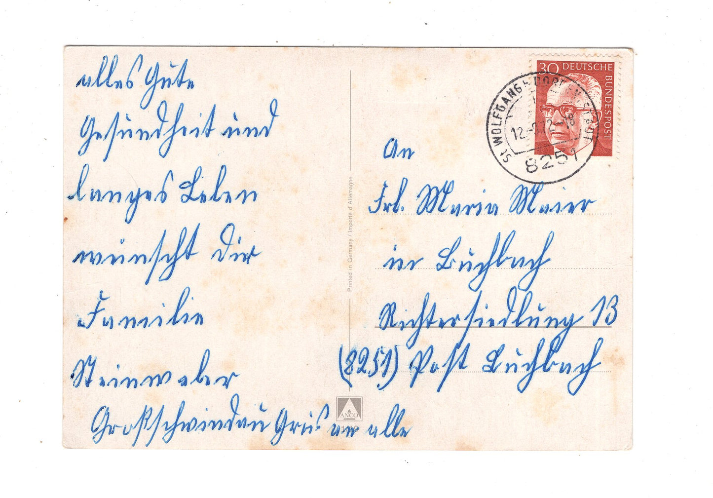 Ansichtskarte Glückwünsche / Glückwunsch zum Namenstag / L1-63