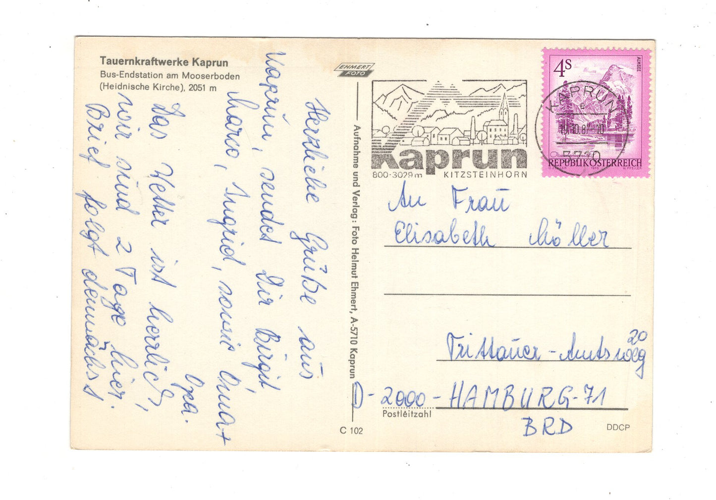 Ansichtskarte Tauernkraftwerke Kaprun / Österreich