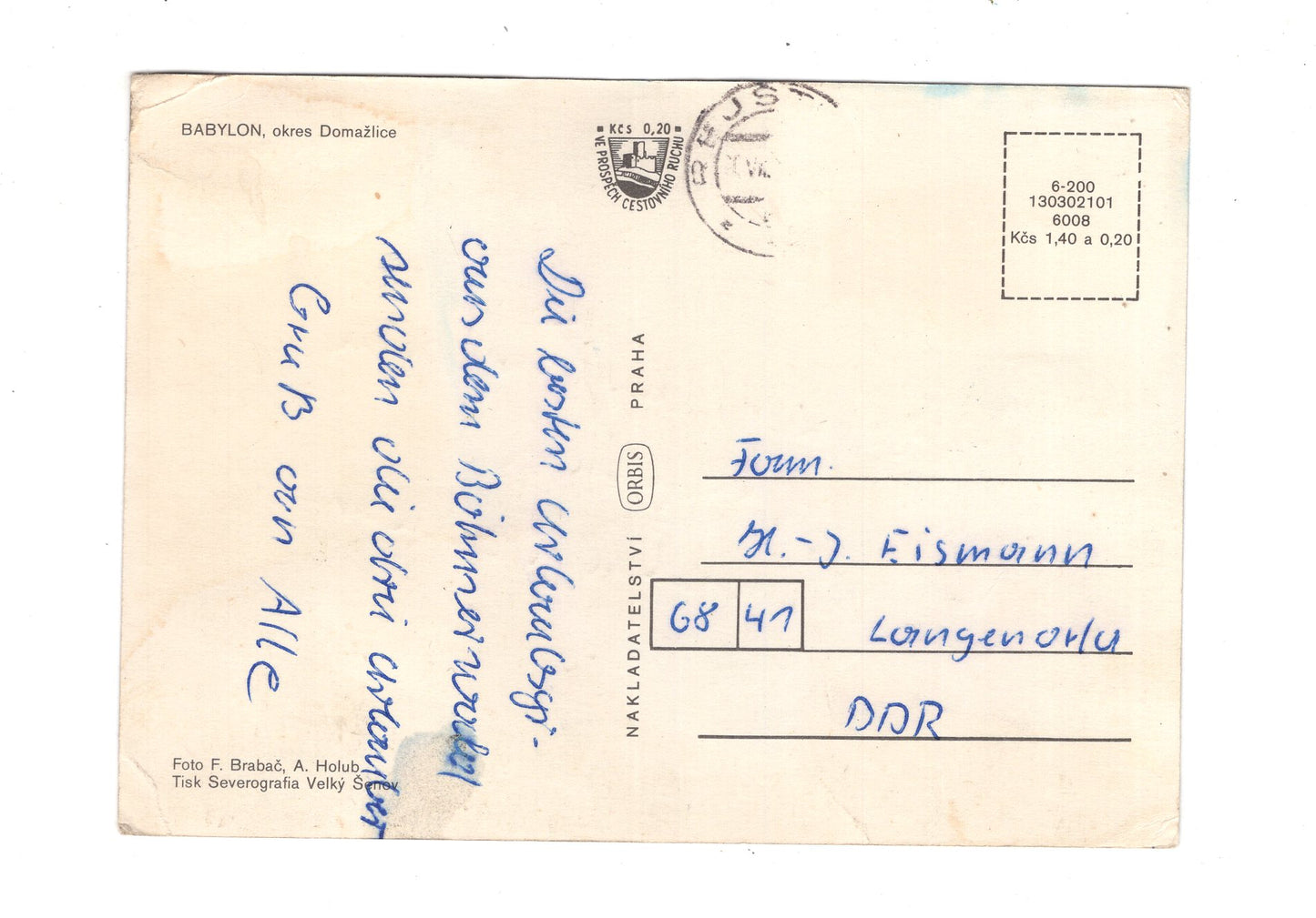 Ansichtskarte Babylon / Domazlice / Tschechien