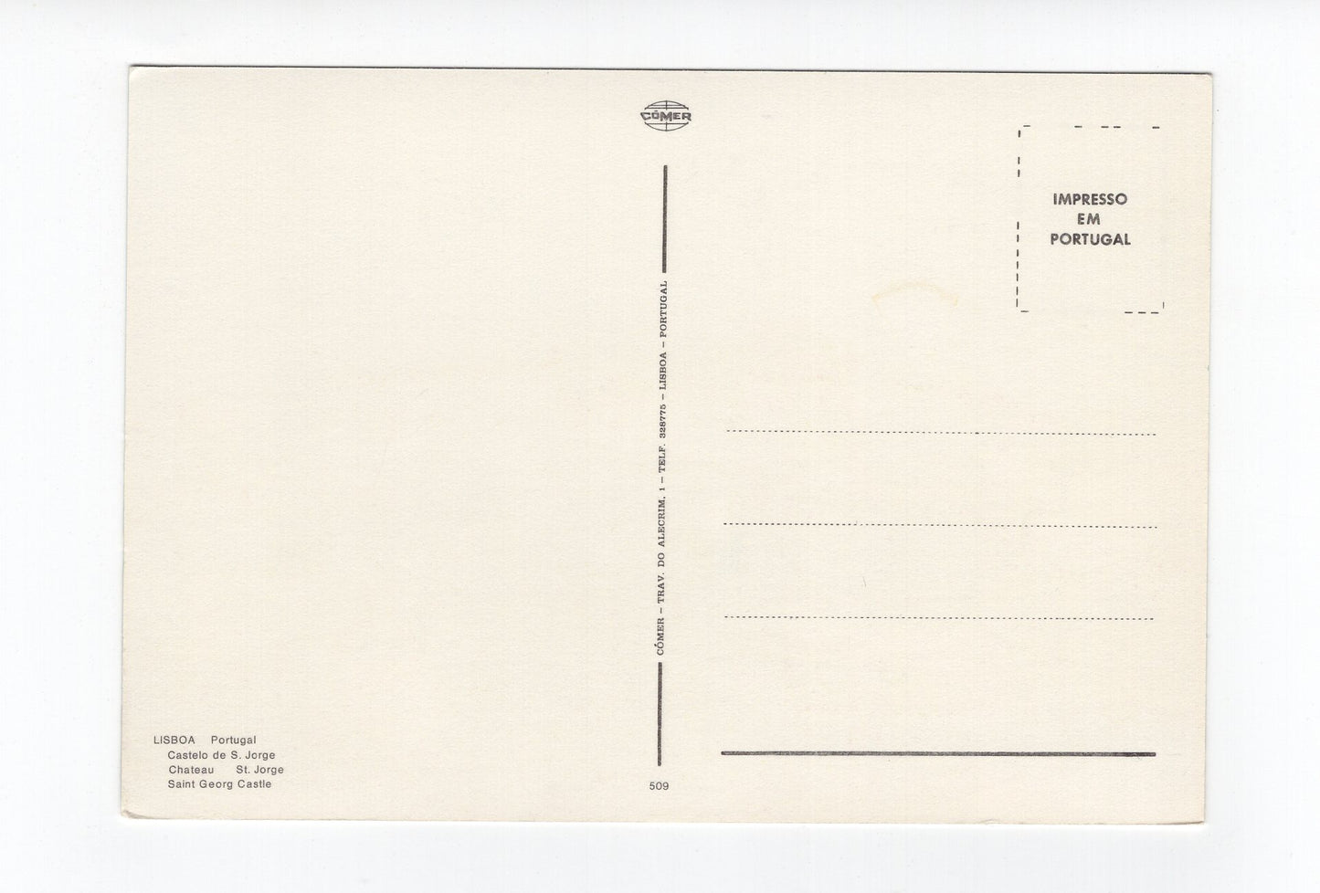 Ansichtskarte Lisboa Lissabon / Castelo de S. Jorge / Portugal