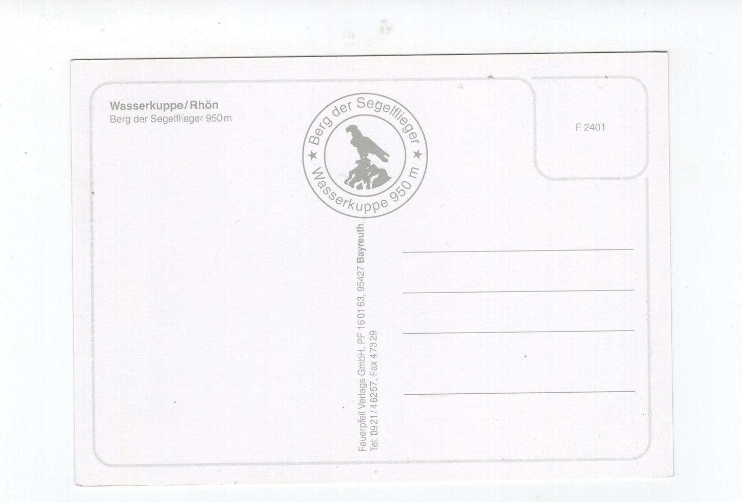 Ansichtskarte Wasserkuppe / Rhön / Segelflug seit 1911