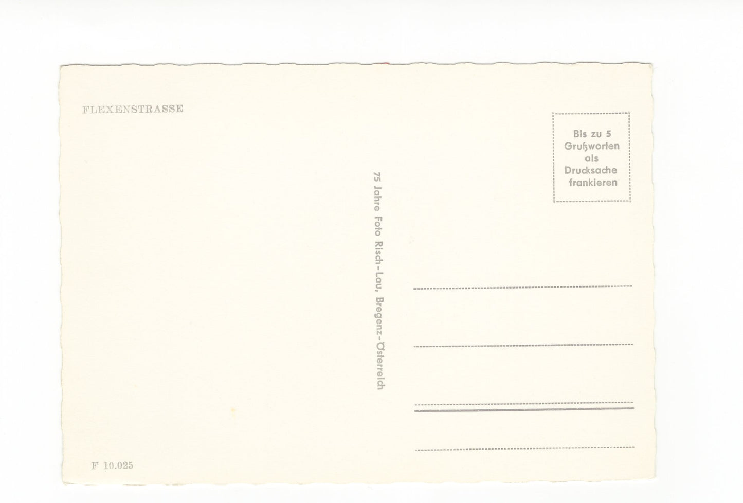 Ansichtskarte Flexenstraße / Schweiz