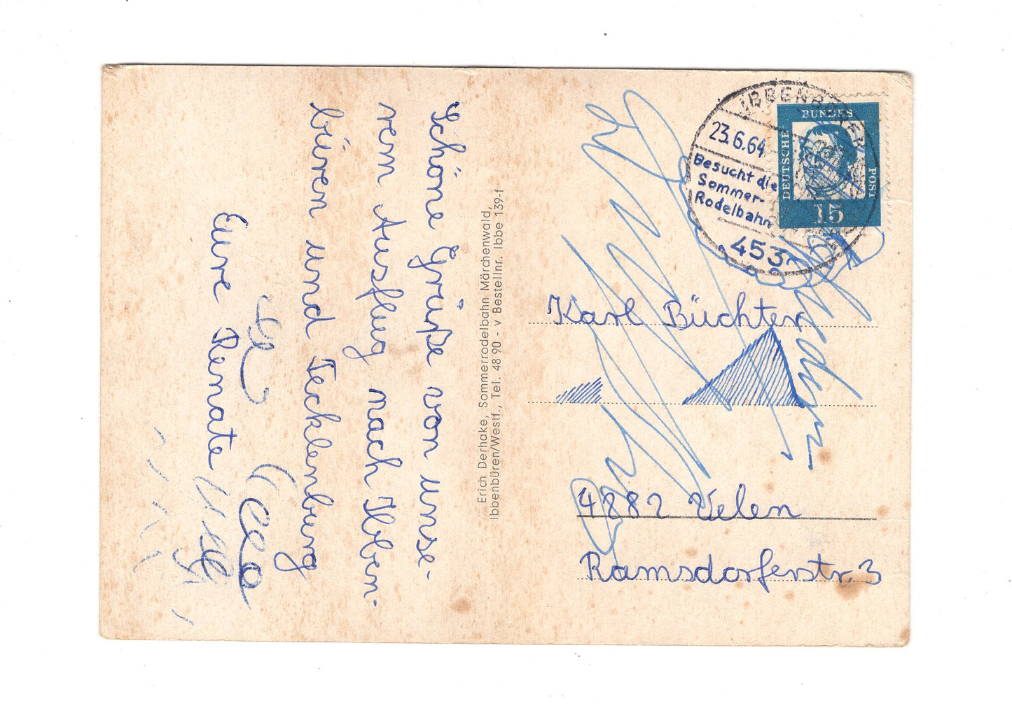 Ansichtskarte Sommerrodelbahn-Märchenwald Ibbenbüren