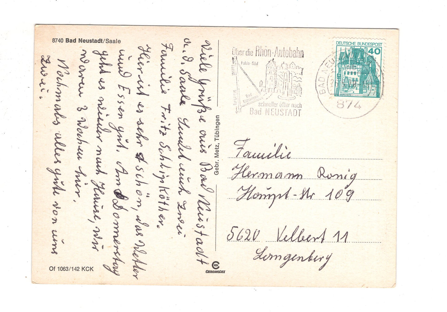 Ansichtskarte Bad Neustadt an der Saale / J1-56