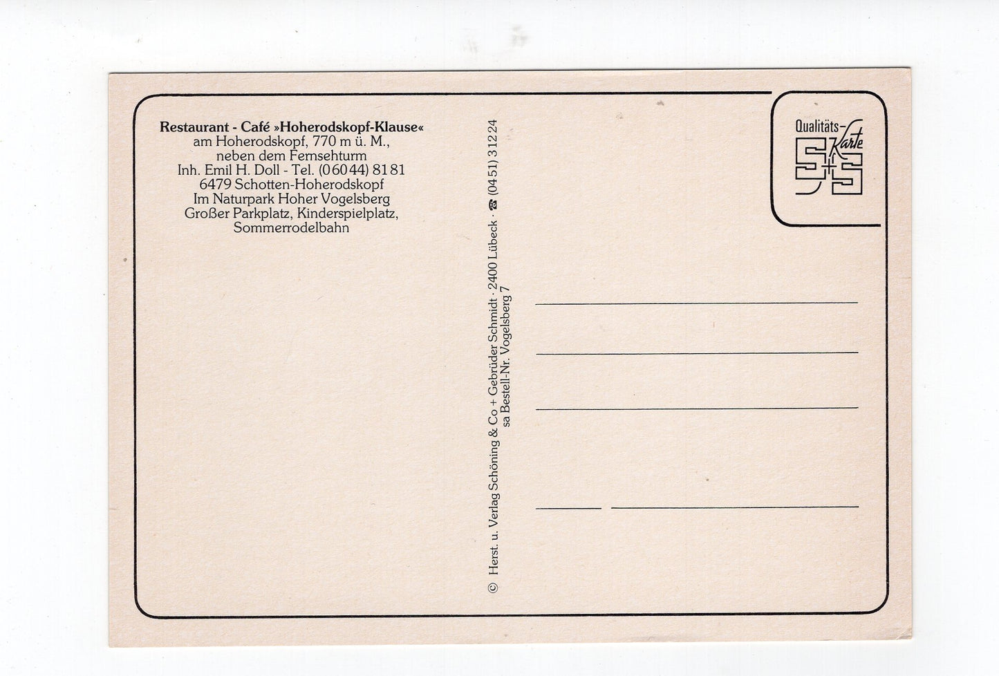 Ansichtskarte Naturpark Hoher Vogelsberg