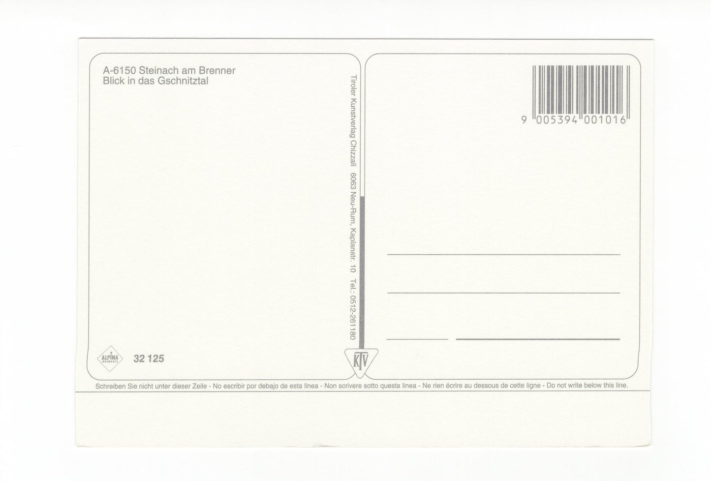 Ansichtskarte Steinach am Brenner / Gschnitztal / Tirol / Österreich