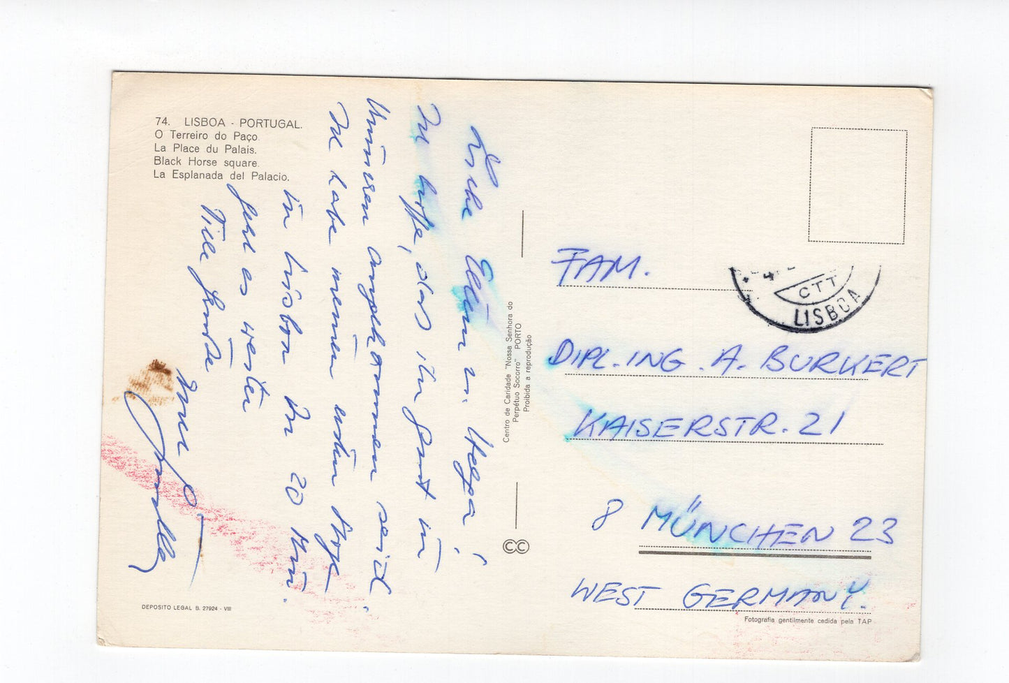 Ansichtskarte Lisboa Lissabon / O Terreiro do Paco / Portugal