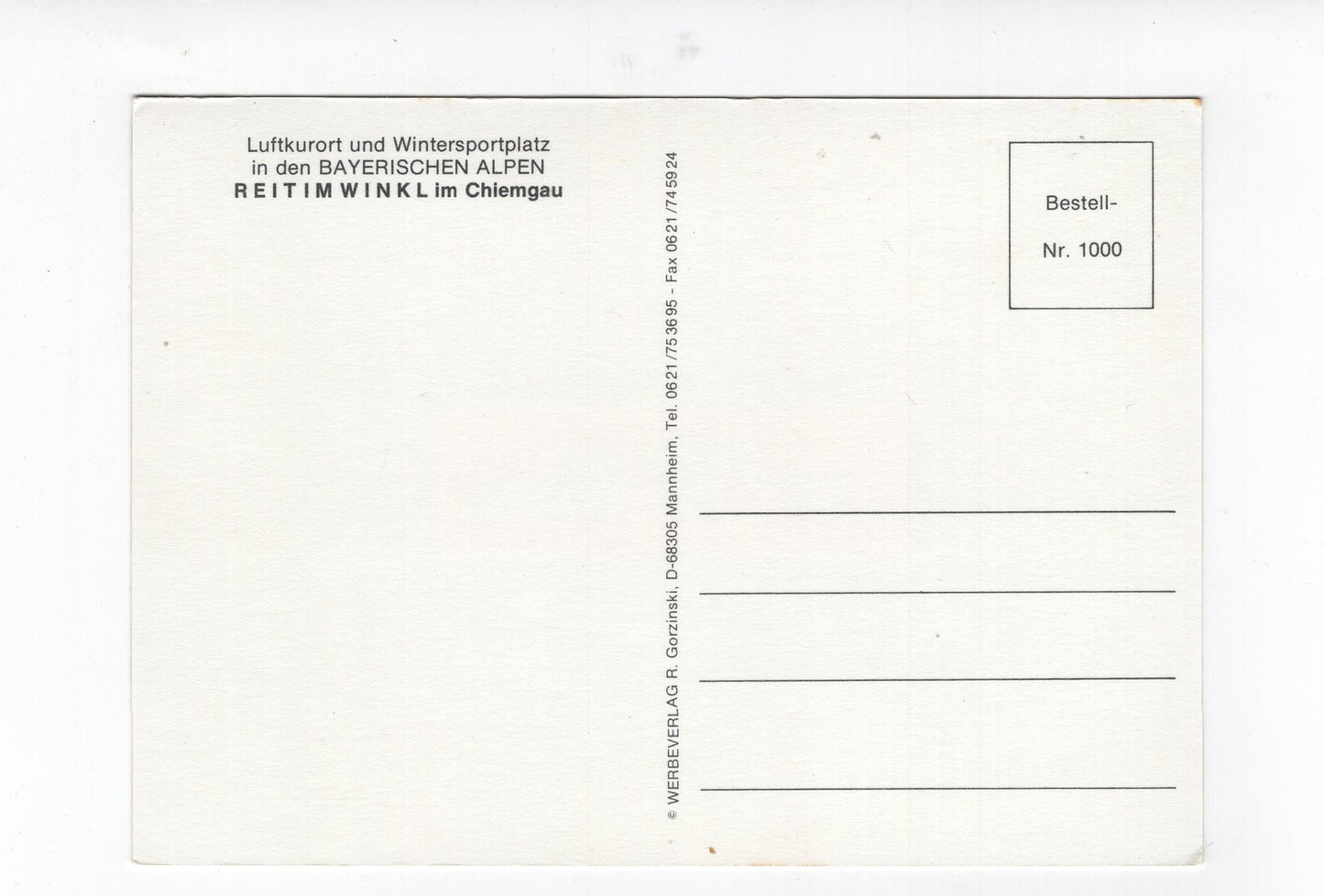 Ansichtskarte Reit im Winkl / Bayerische Alpen