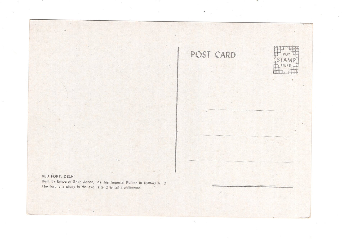Ansichtskarte Red Fort / Delhi / Indien
