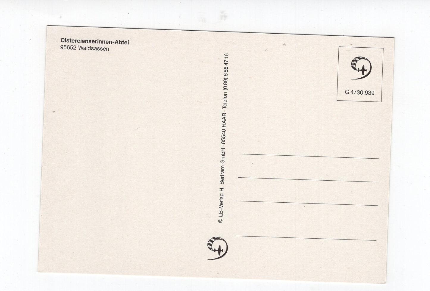 Ansichtskarte Zisterzienserinnen-Abtei Waldsassen