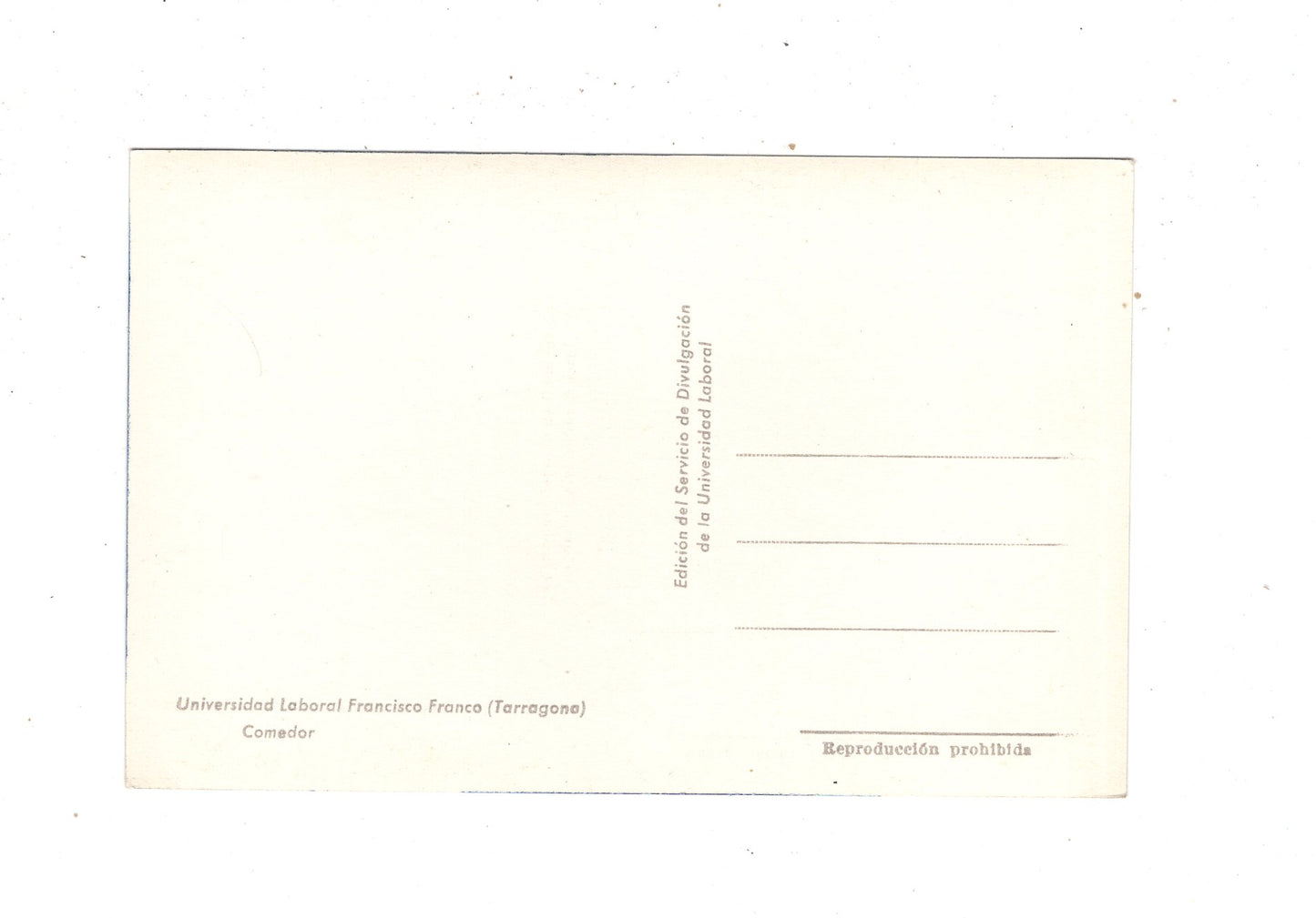 Ansichtskarte Universidad Laboral Francisco Franco / Tarragona / Spanien / N1-55