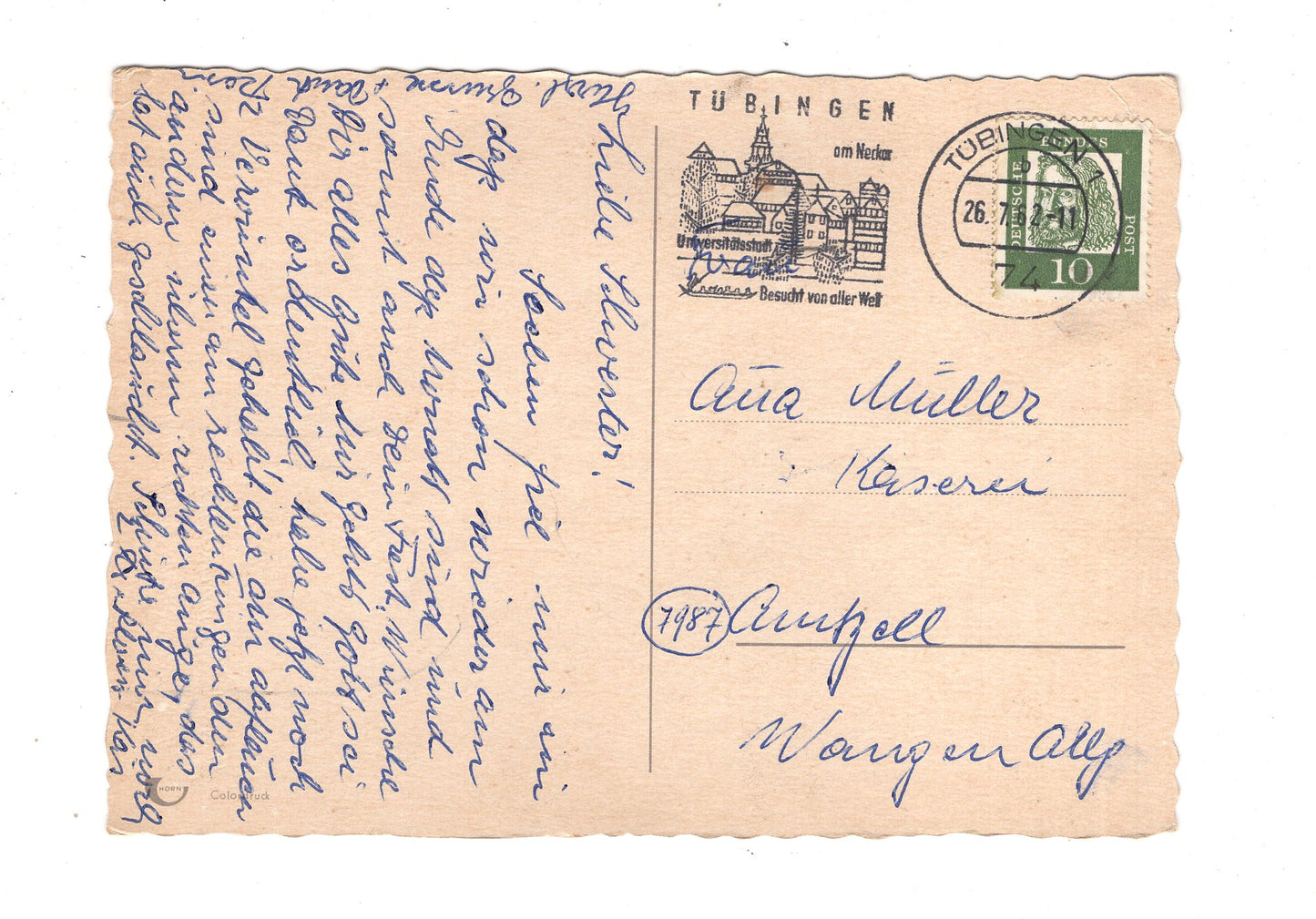 Ansichtskarte Glückwünsche / Glückwunsch zum Namenstag / L1-63