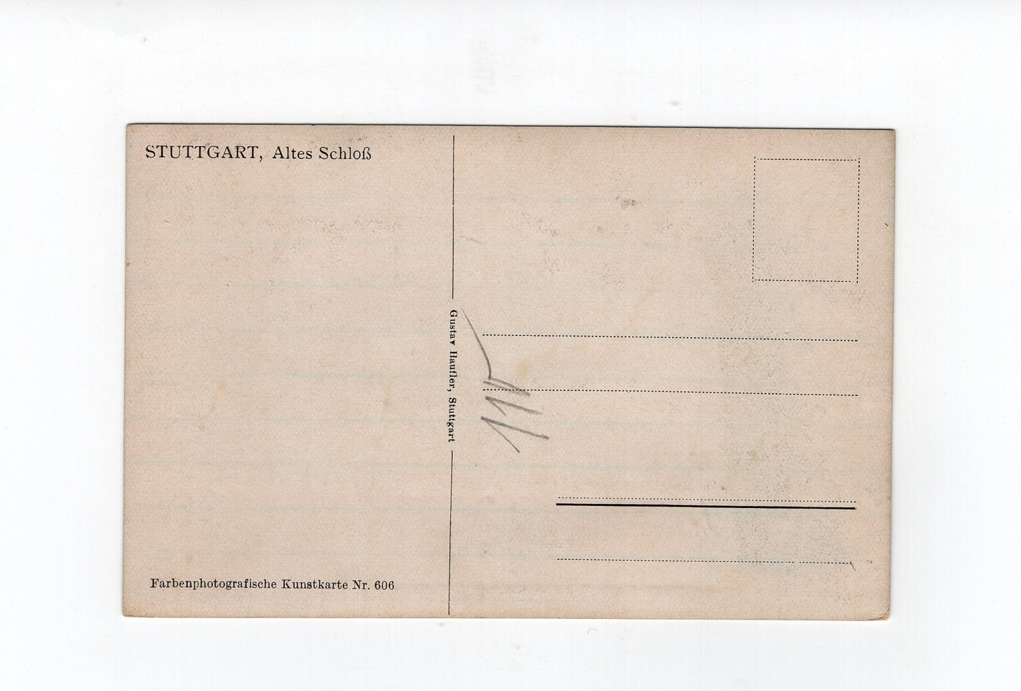 Ansichtskarte Stuttgart / Altes Schloss