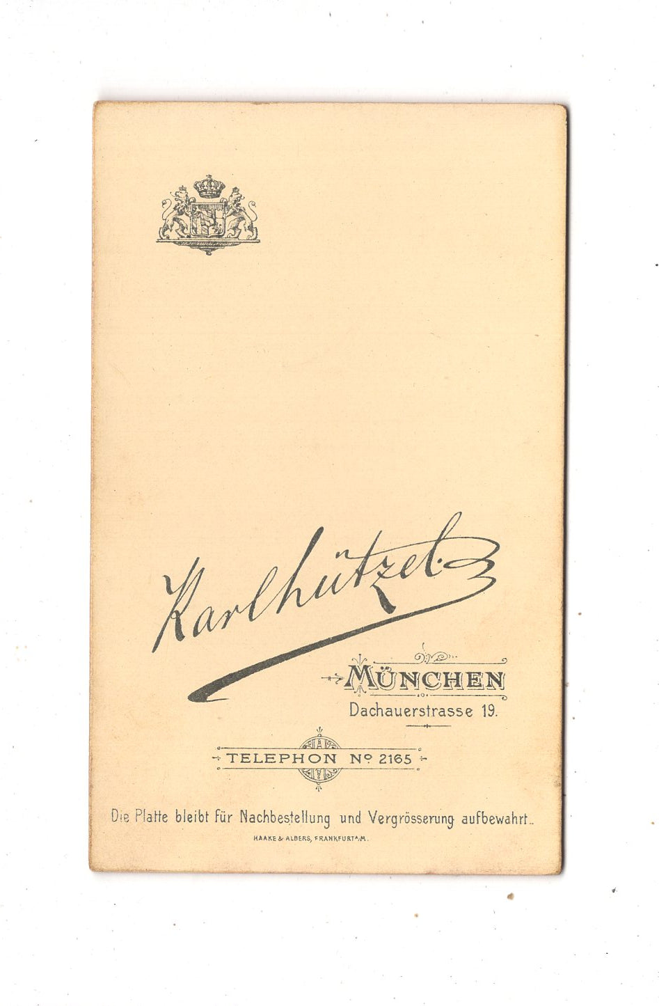 Fotografie Niedliches kleines Mädchen - München 1890er