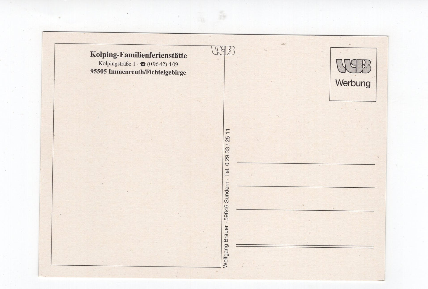 Ansichtskarte Kolping-Familienferienstätte / Immenreuth / Fichtelgebirge