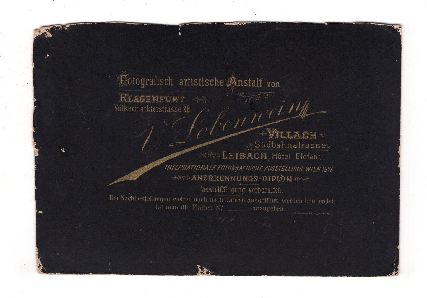 Fotografie Feine Dame mit Baby - Klagenfurt / Villach 1870er / CAB U-34