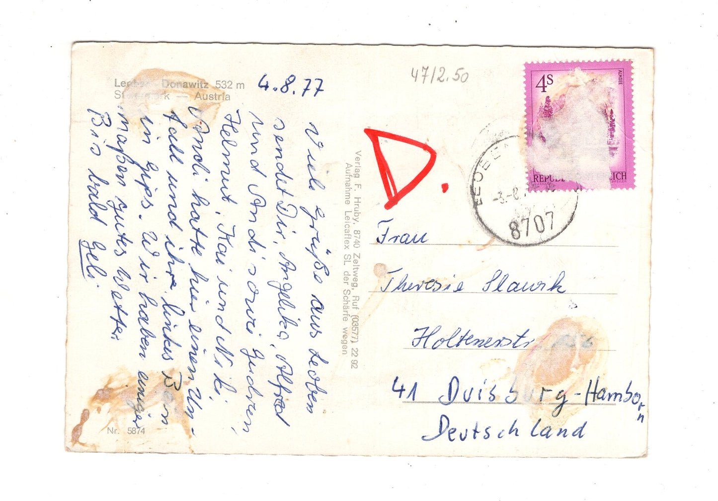 Ansichtskarte Leoben-Danowitz / Steiermark / Österreich