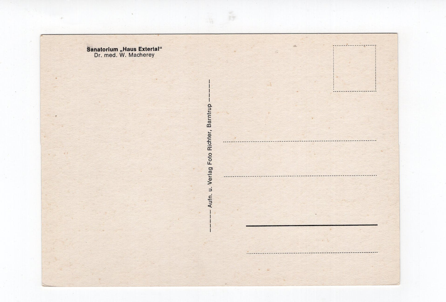 Ansichtskarte Sanatorium Haus Extertal