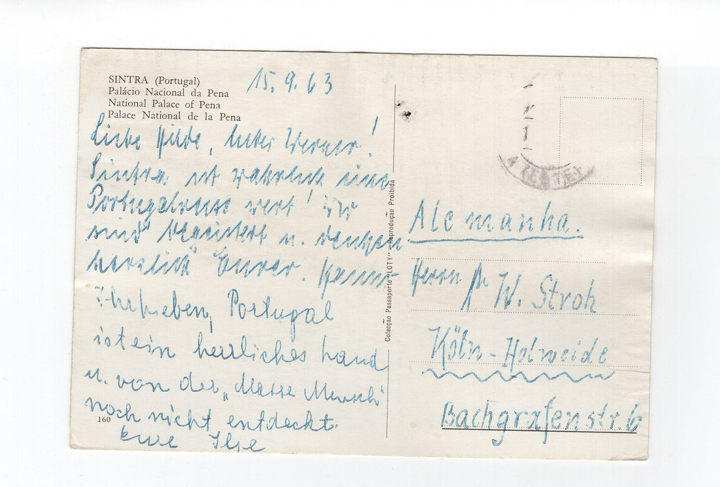 Ansichtskarte Sintra / Palacio Nacional da Pena / Portugal