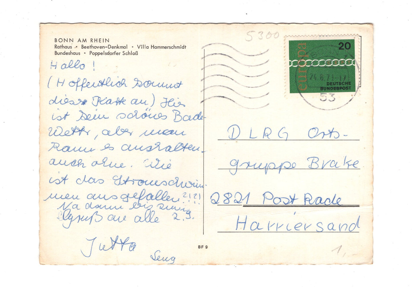 Ansichtskarte Bonn am Rhein