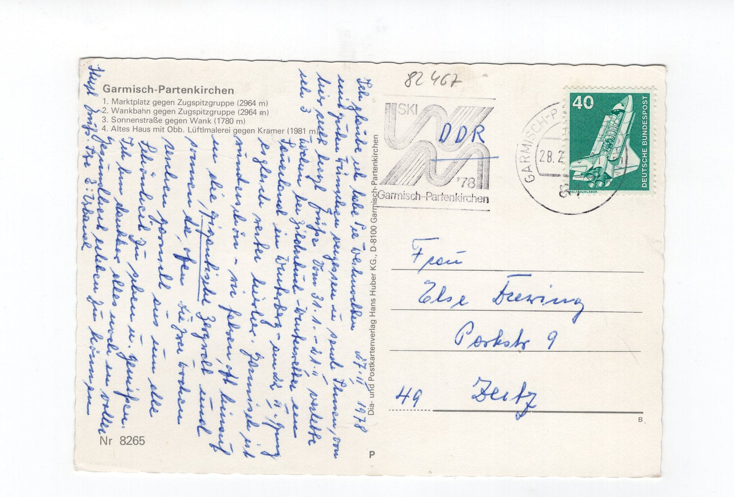 Ansichtskarte Garmisch-Partenkirchen / Marktplatz +++