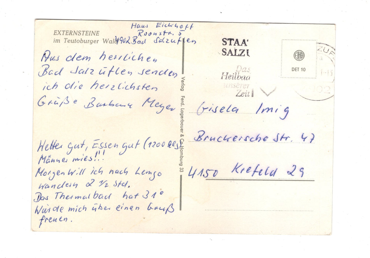 Ansichtskarte Externsteine im Teutoburger Wald / H1-62