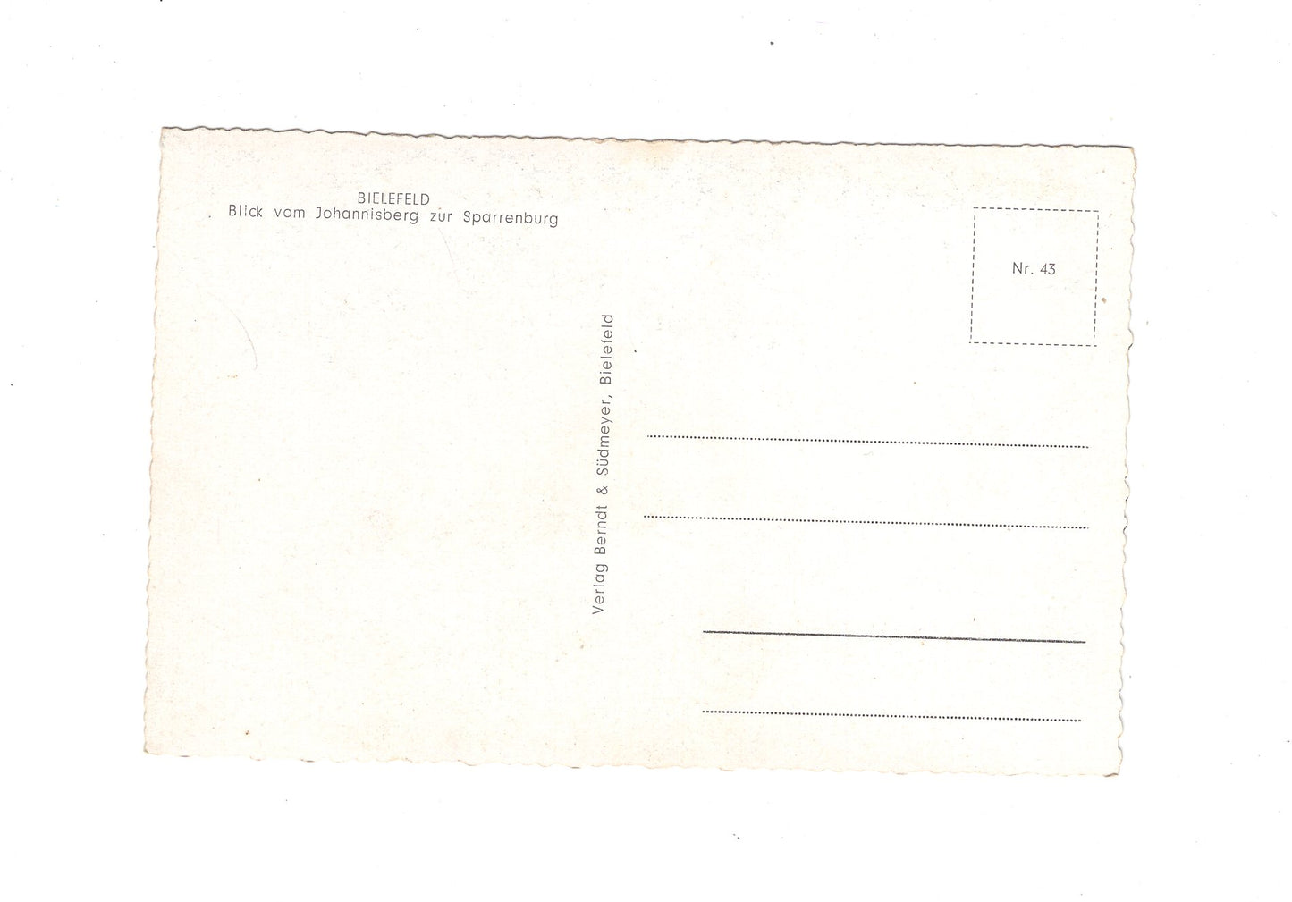 Ansichtskarte Bielefeld / Blick vom Johannisberg zur Sparrenburg