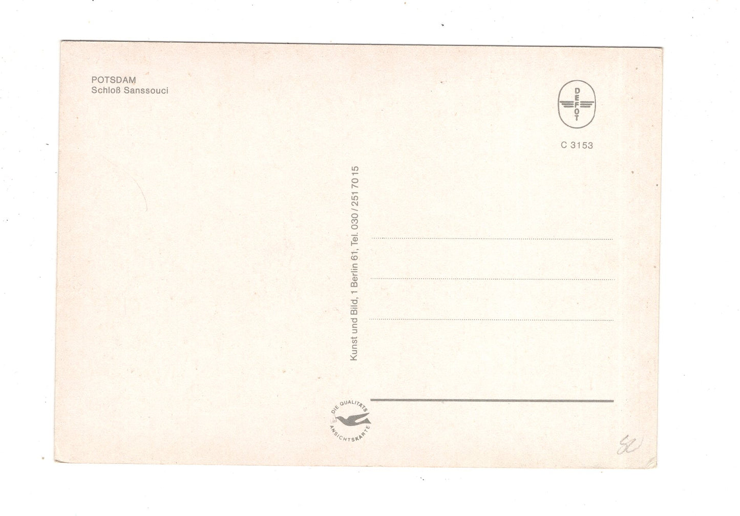 Ansichtskarte Potsdam / Schloss Sanssouci / M1-54