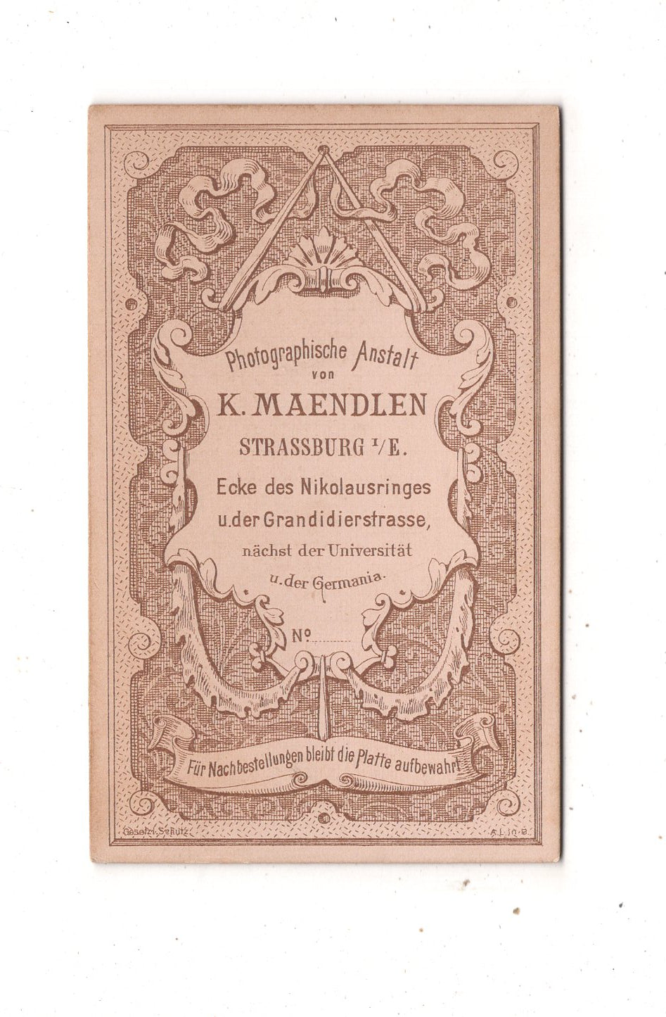 Fotografie Soldat - Straßburg 1880er