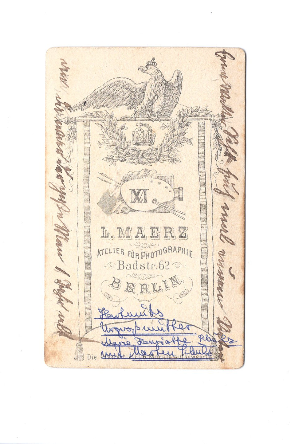 Fotografie Feine Dame mit kleinem Kind / benannt - Berlin 1870er