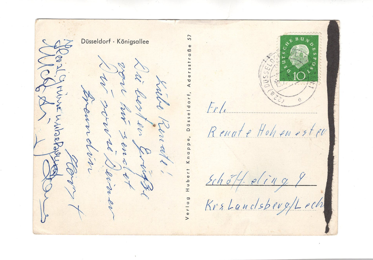 Ansichtskarte Düsseldorf / Königsallee